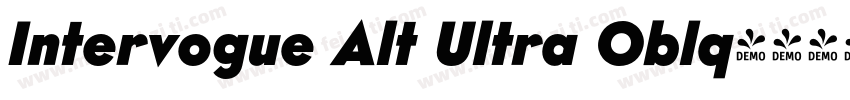 Intervogue Alt Ultra Oblq字体转换